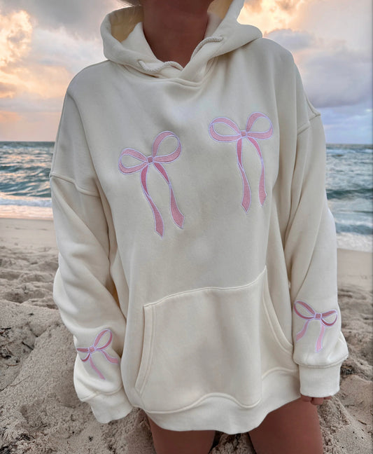 Pretty in Pink Bow Hoodie