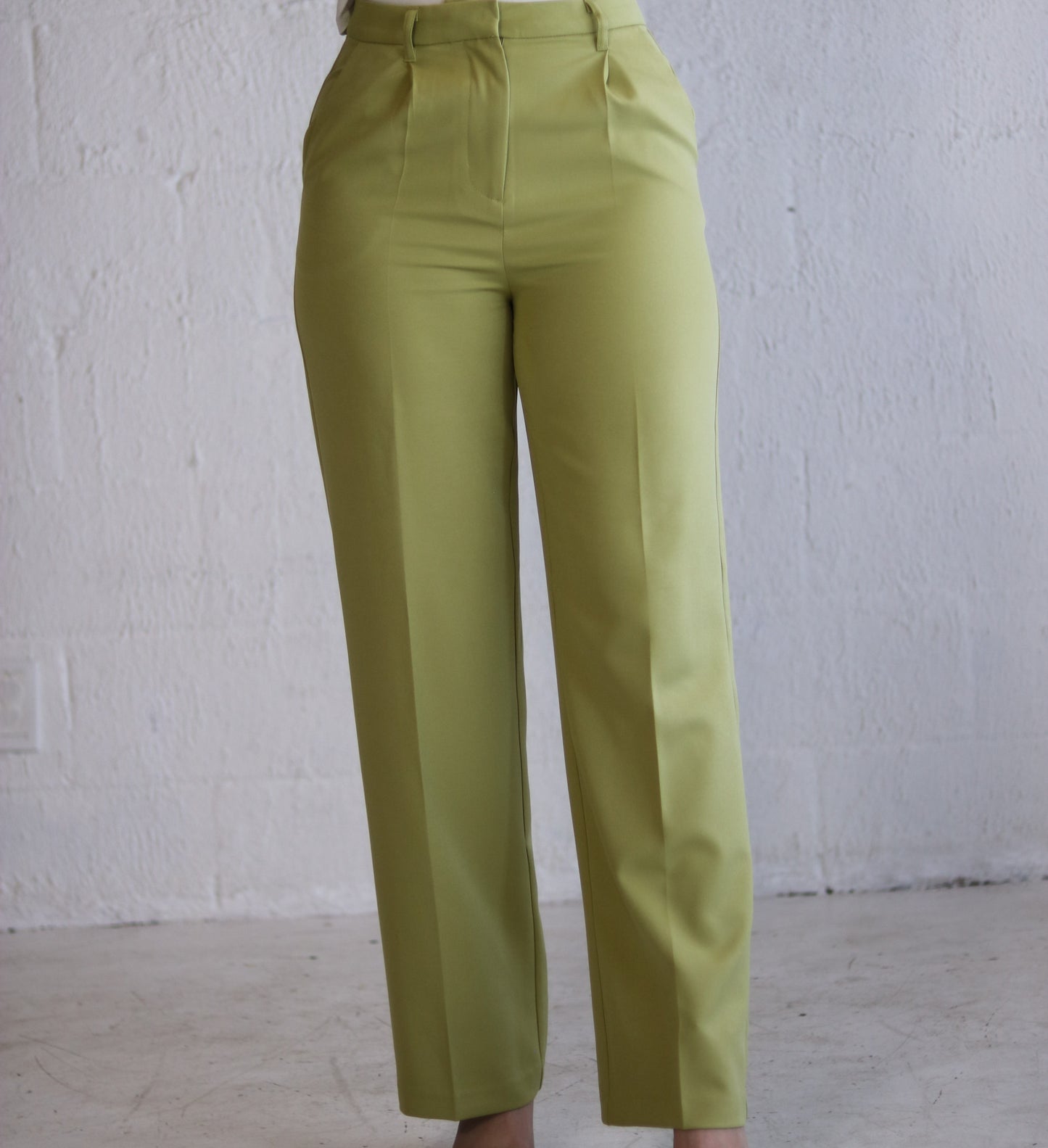 Green Power Suit Slacks