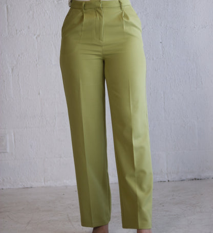 Green Power Suit Slacks